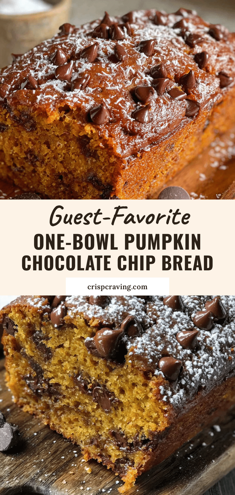 pumpkin chocolate chip bread recipe