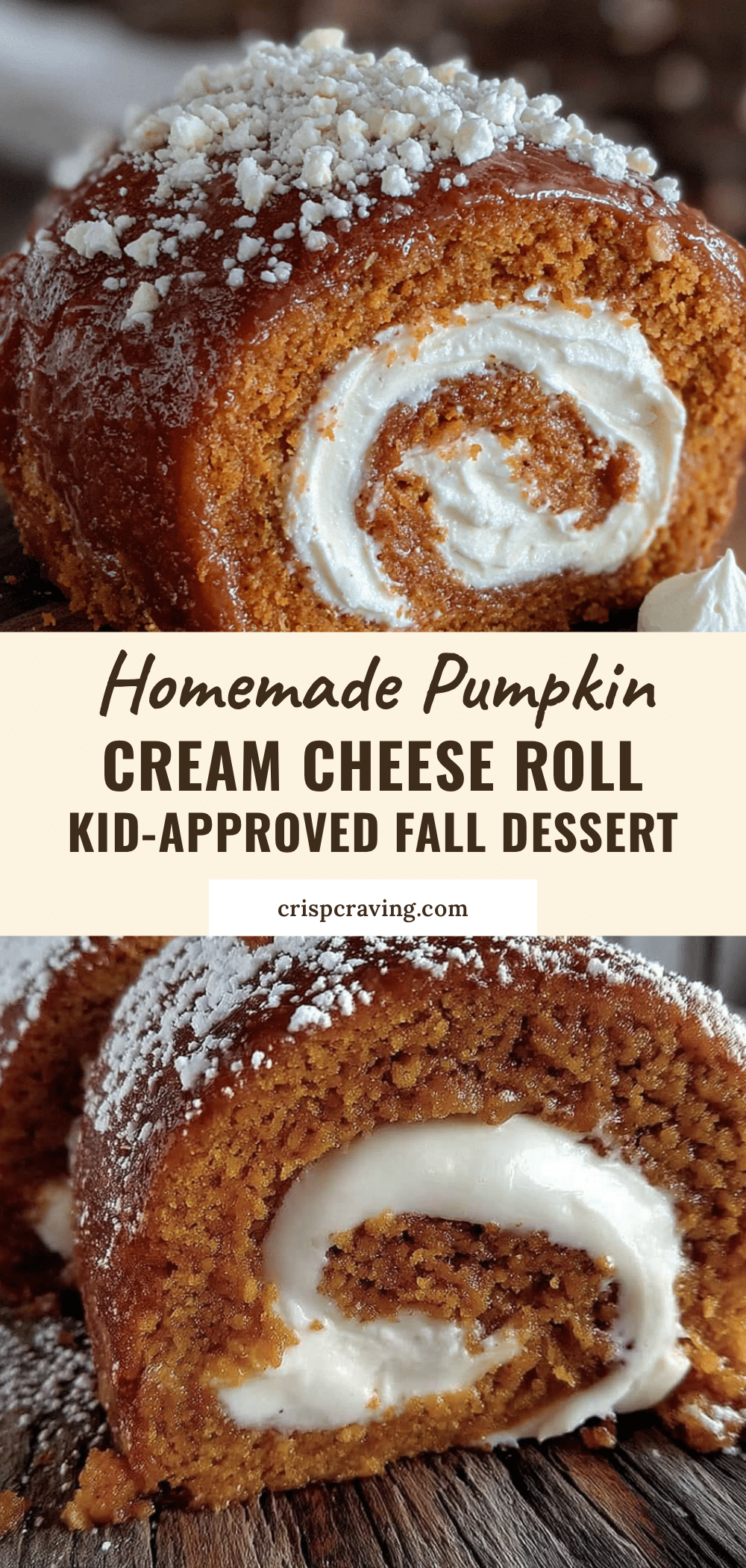 pumpkin cream cheese roll recipe