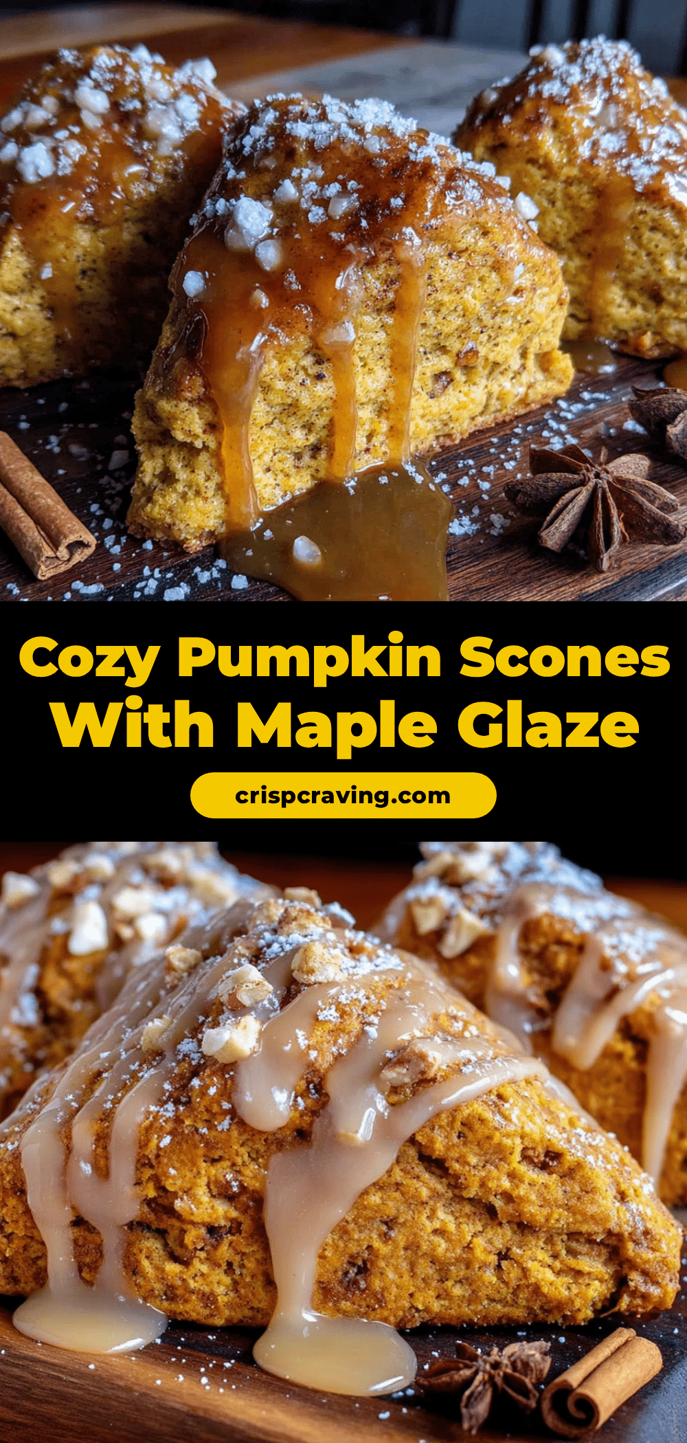pumpkin scones with maple glaze recipe