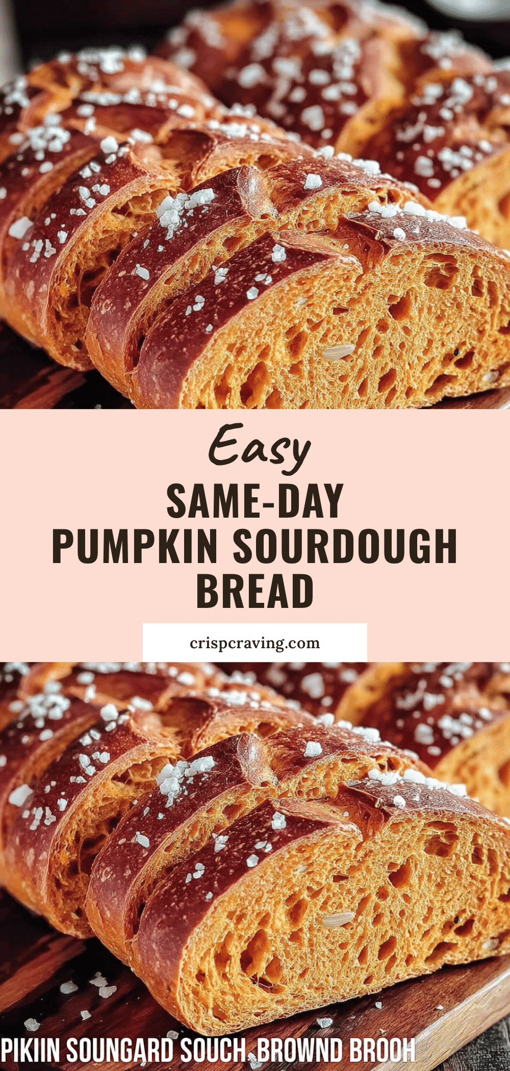Quick Same-Day Pumpkin Sourdough Bread recipe