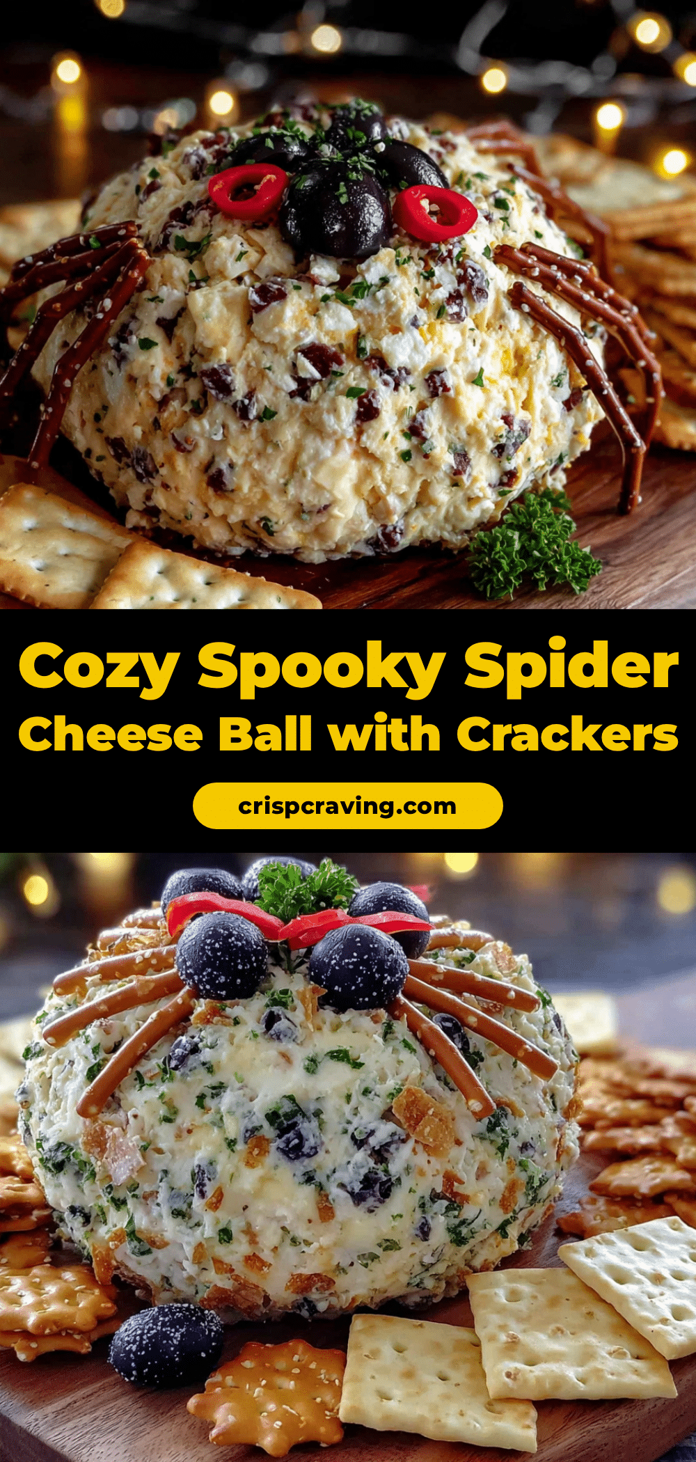 spider cheese ball recipe