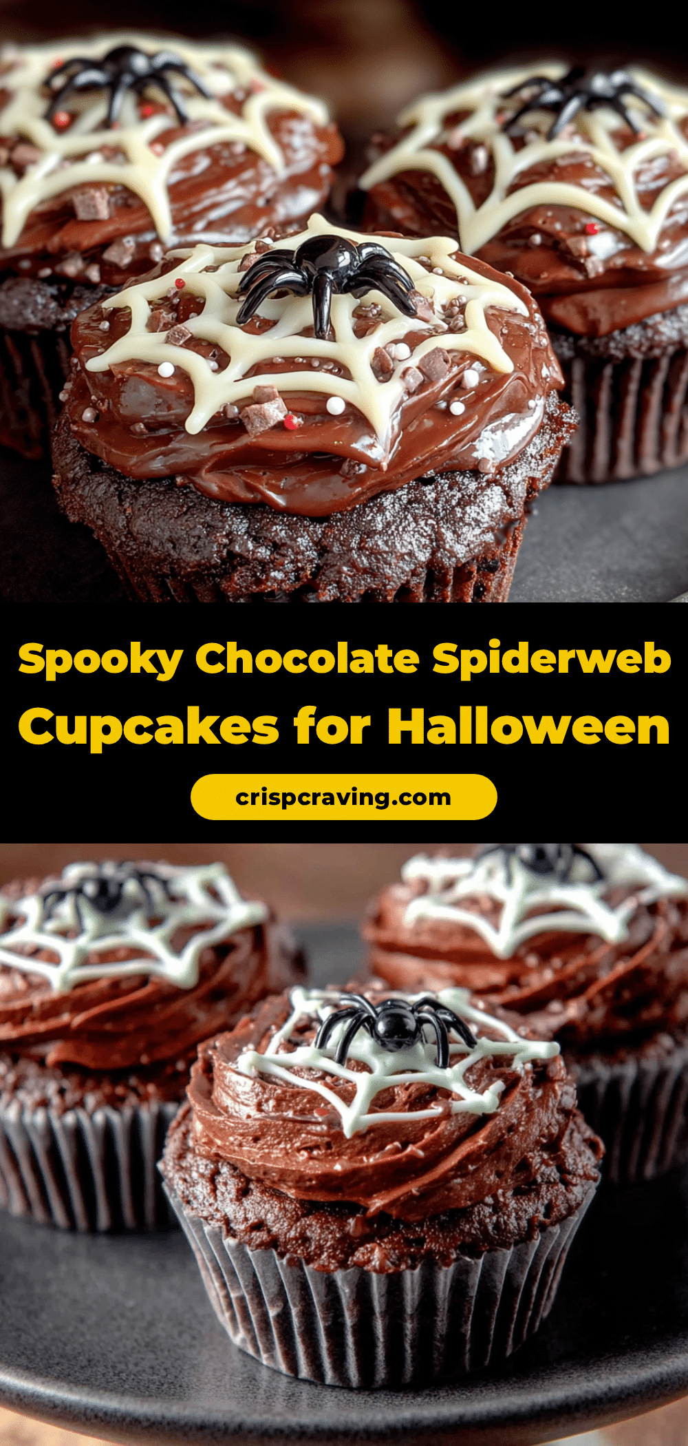 spiderweb cupcakes recipe