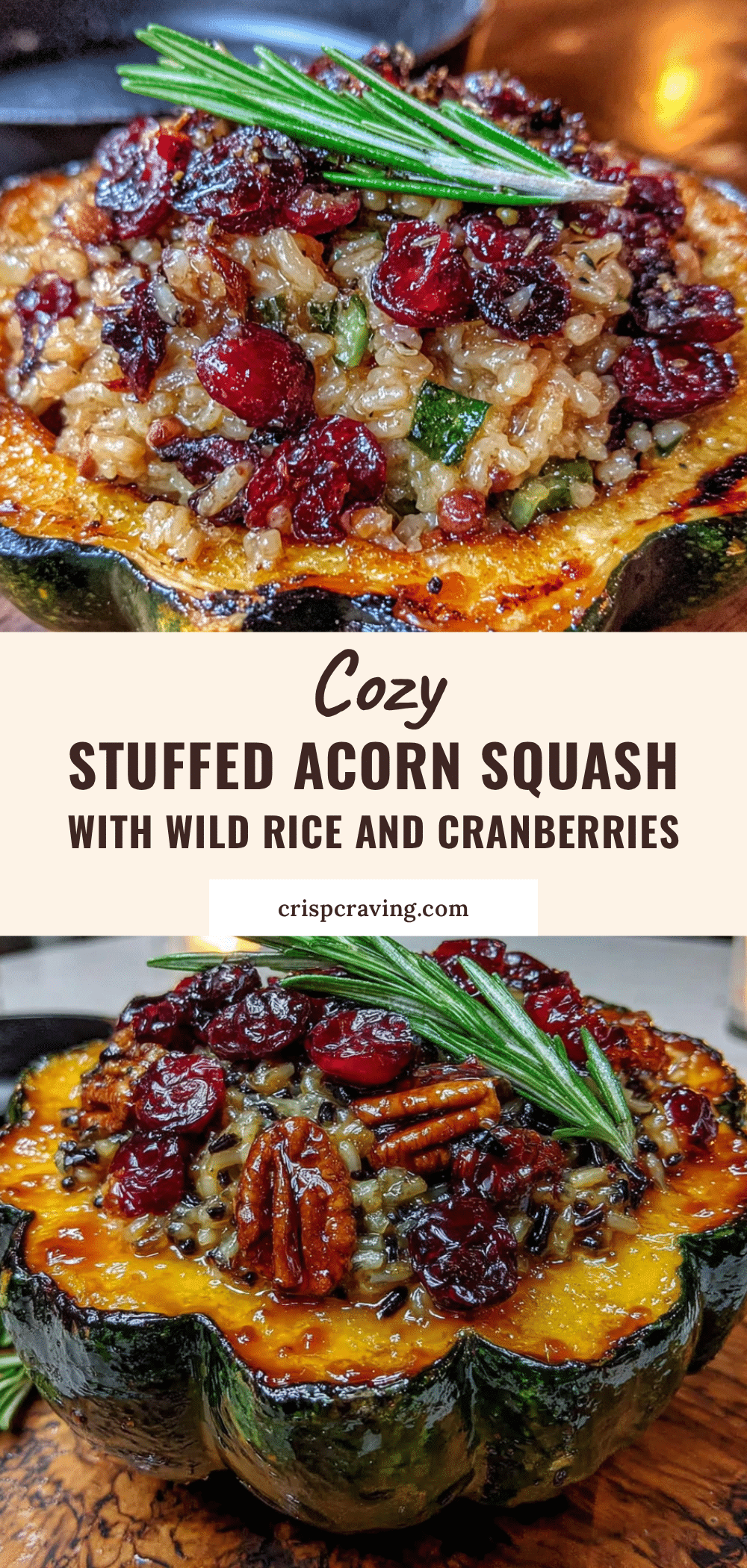 stuffed acorn squash with wild rice recipe