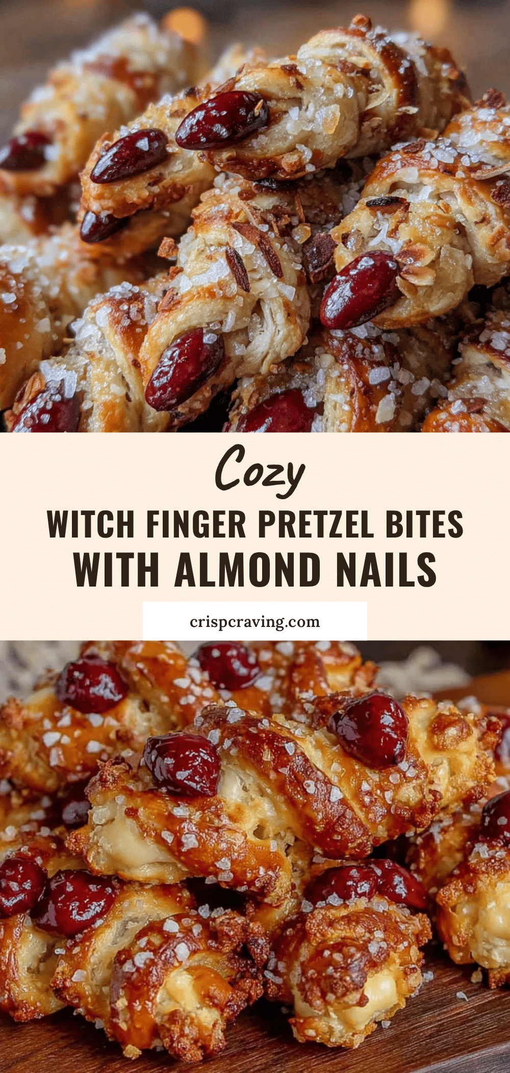 witch finger pretzel bites recipe