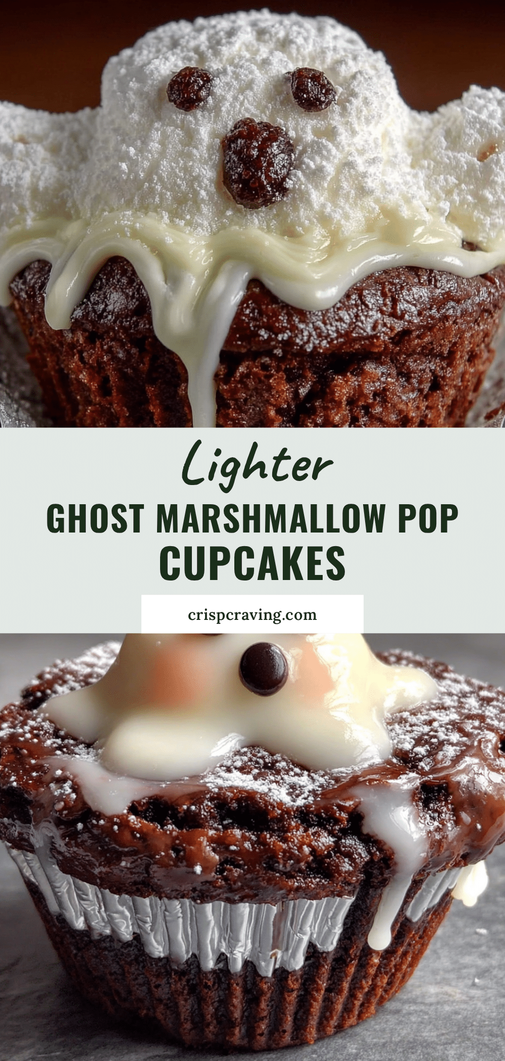 lighter ghost marshmallow pop cupcakes recipe