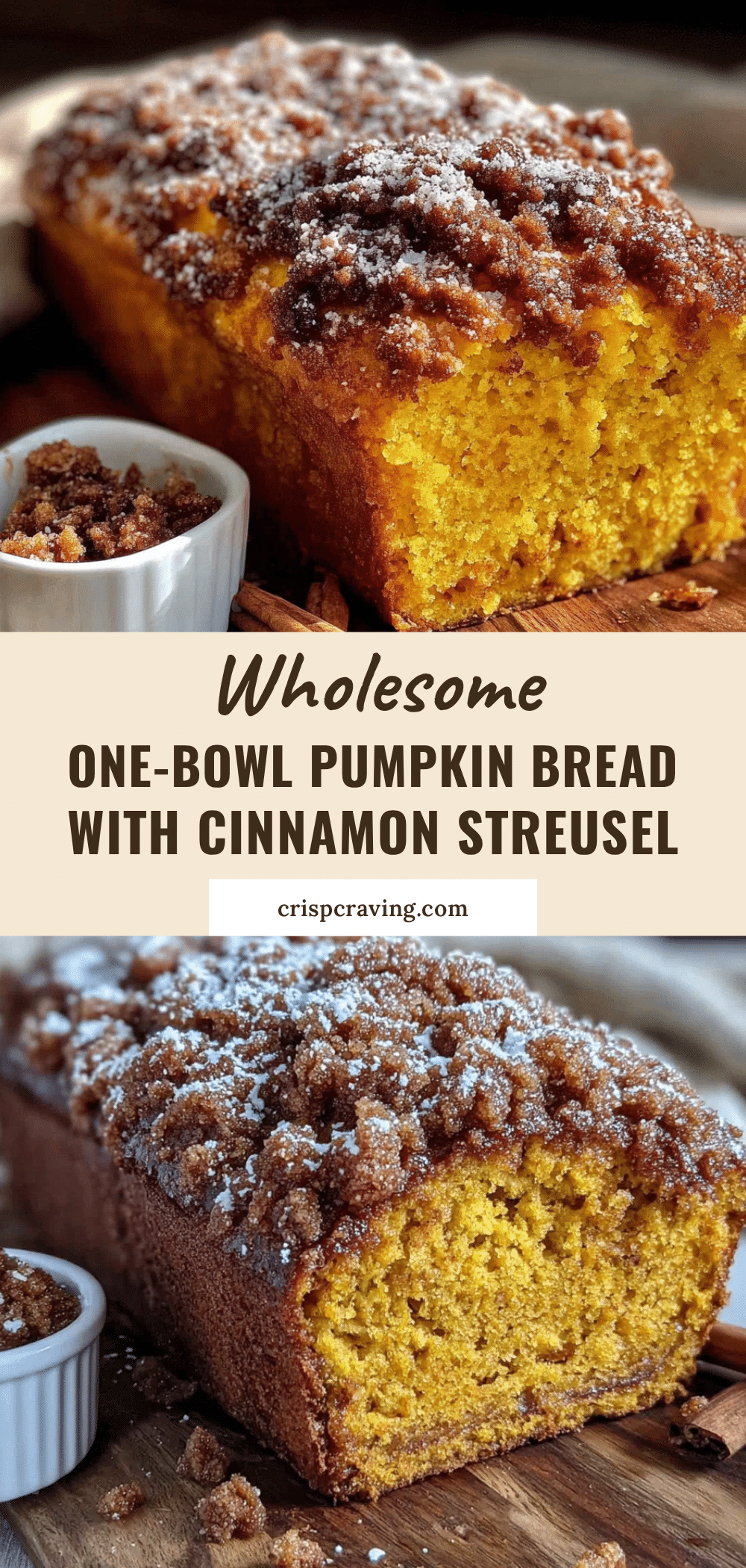 pumpkin bread with cinnamon streusel recipe