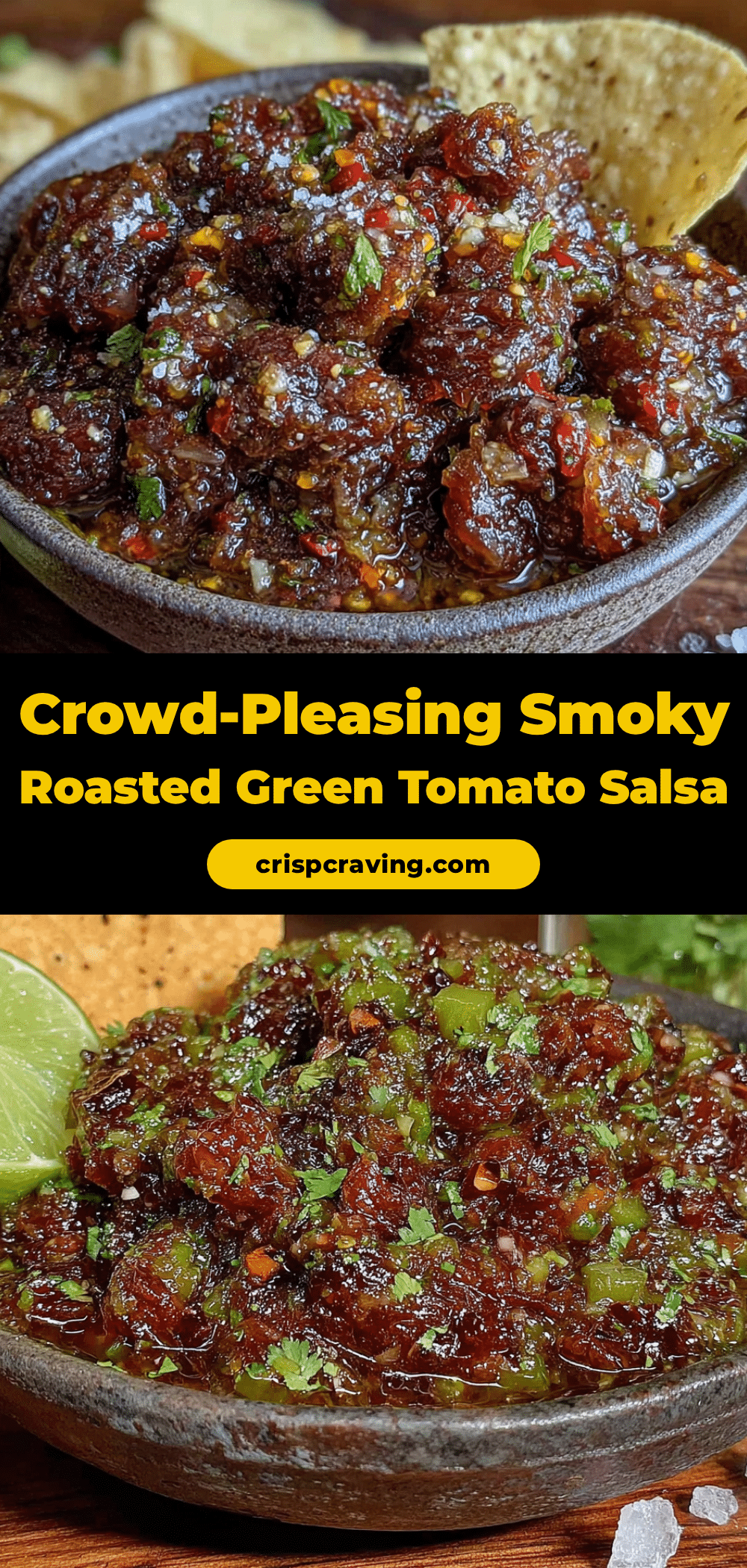 smoky roasted green tomato salsa recipe