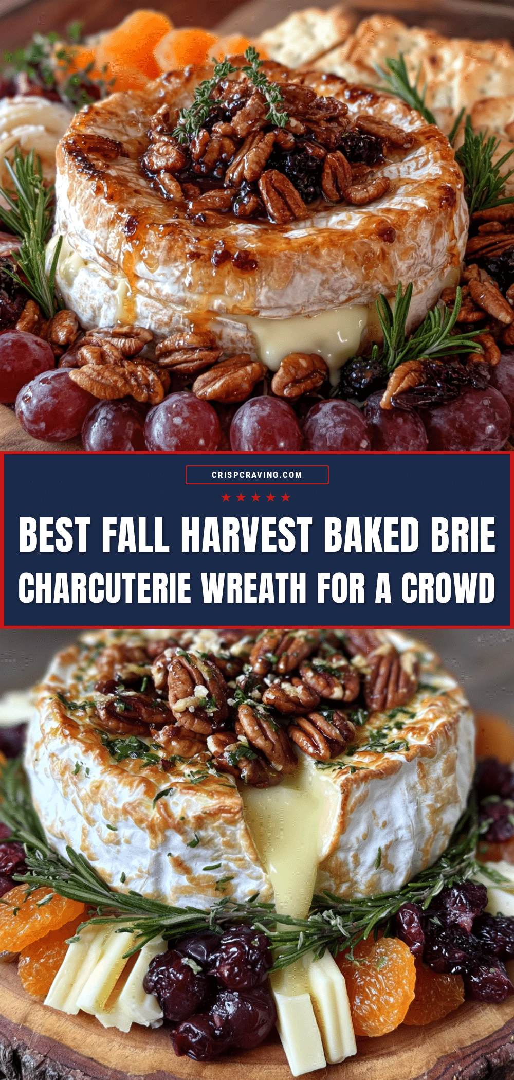 baked brie charcuterie wreath recipe