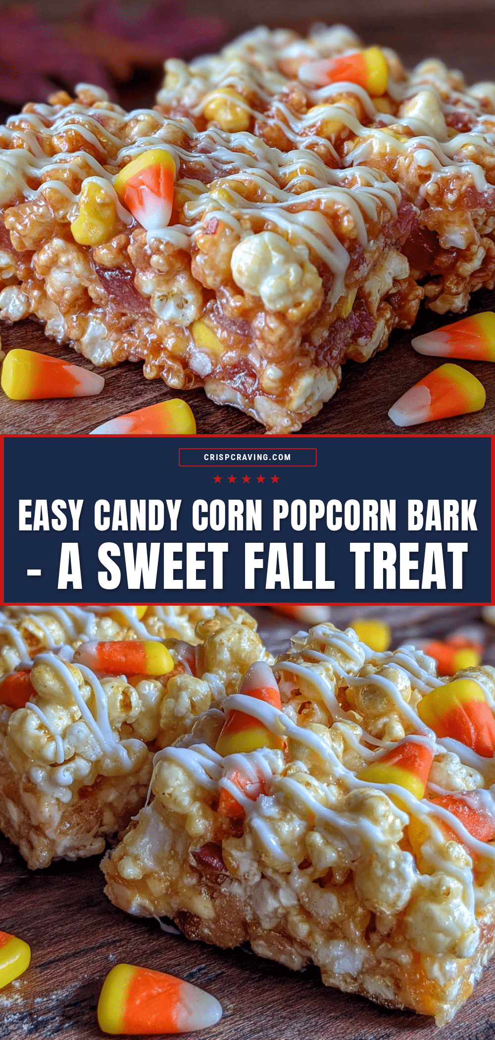 candy corn popcorn bark recipe