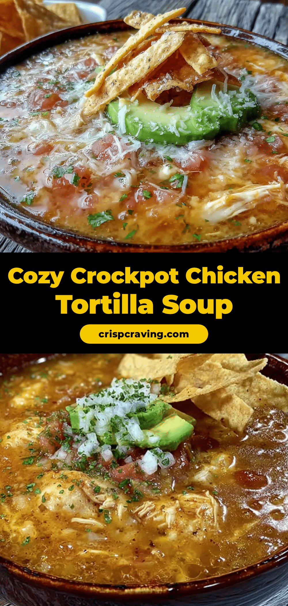 crockpot chicken tortilla soup recipe