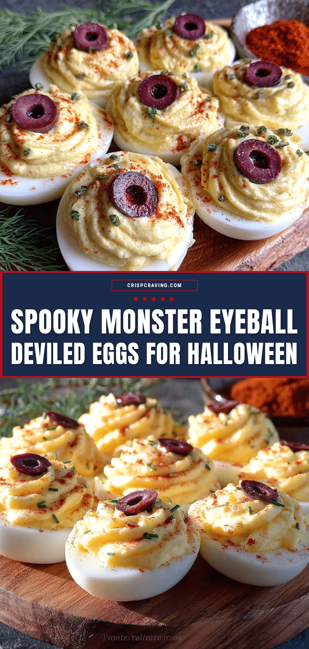 halloween monster eyeball deviled eggs recipe
