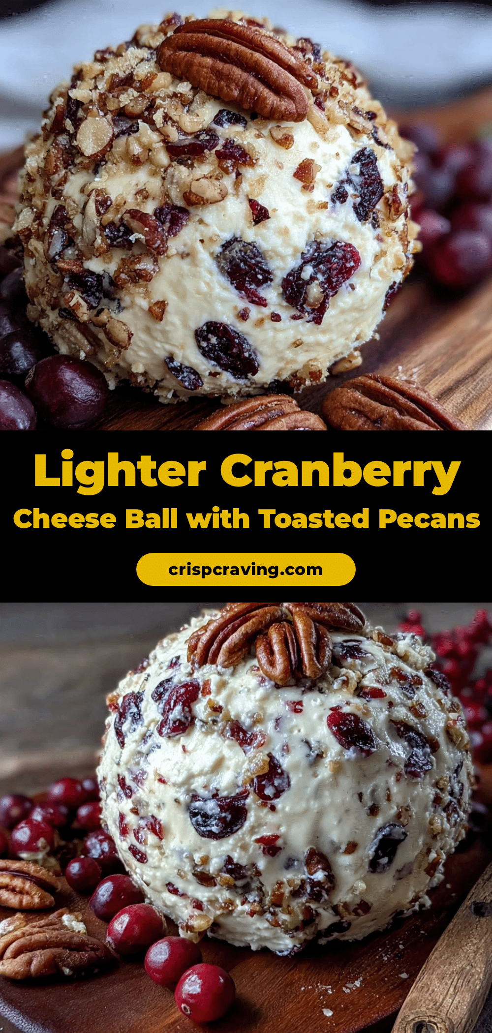 lighter cranberry cheese ball recipe