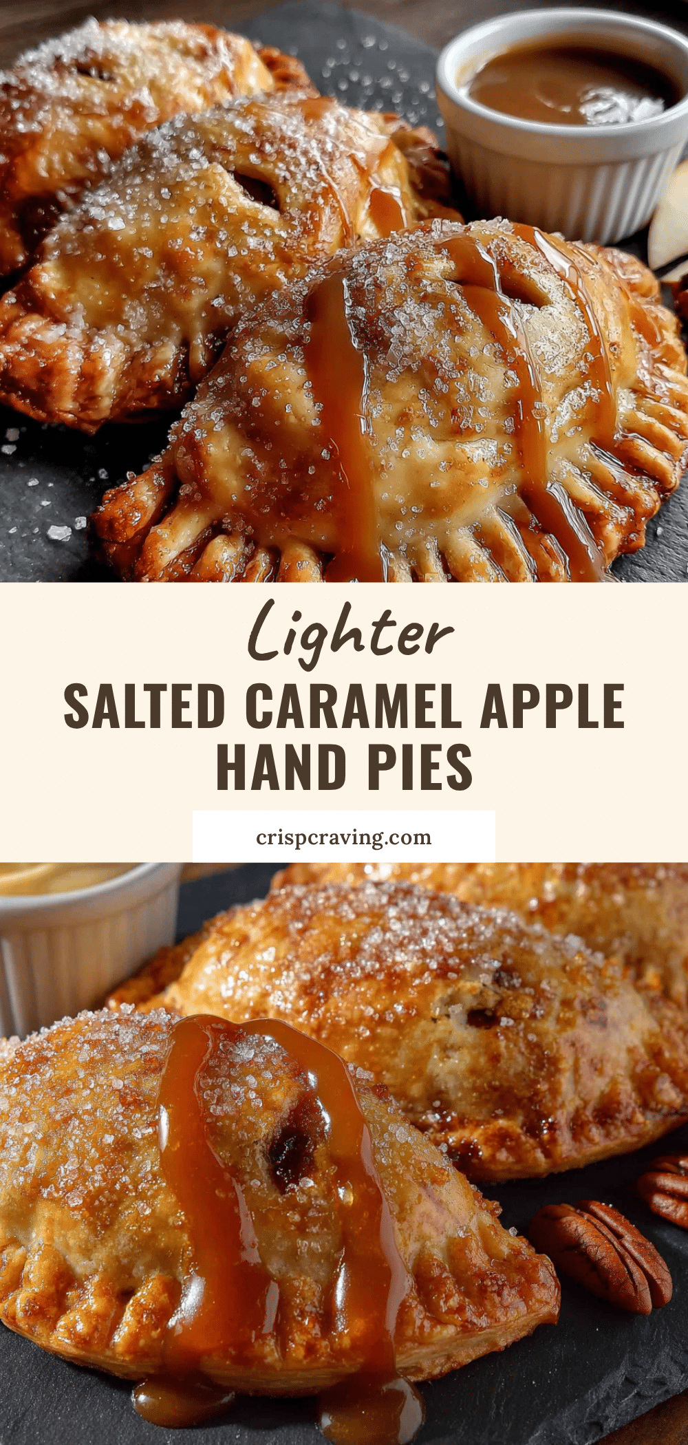 lighter salted caramel apple hand pies recipe